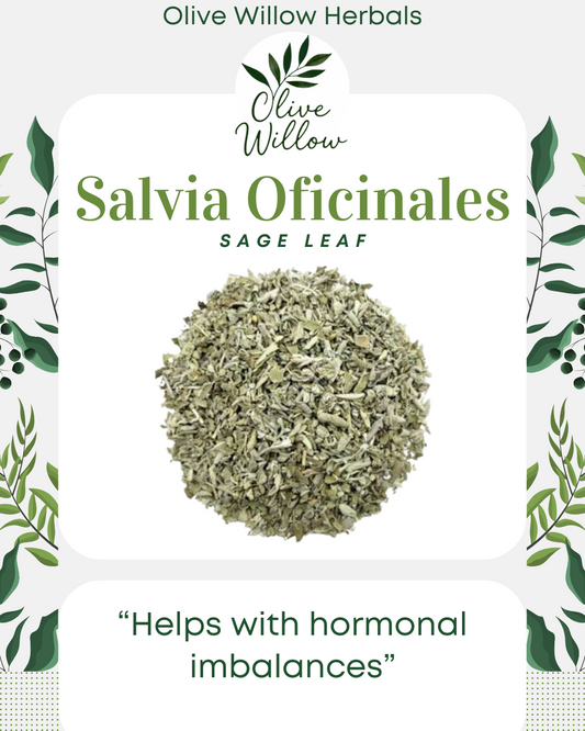 Dried Sage Leaf | Salvia officinalis | Culinary & Herbal Use | Resealable Bag